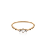 Pierścionek złoty z cyrkoniami