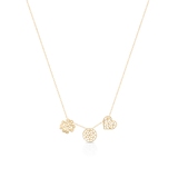 Naszyjnik srebrny pozłacany celebrytka