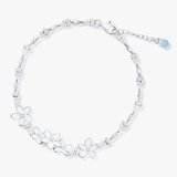 Bransoleta srebrna Kwiaty Nocy Biały Bez