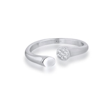 Pierścionek srebrny z cyrkoniami