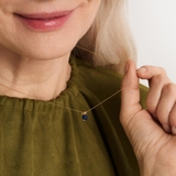 Wisiorek złoty Kwiaty Nocy Borówka