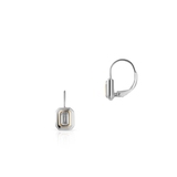 Kolczyki srebrne art déco z cyrkoniami