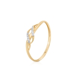 Pierścionek złoty z diamentami