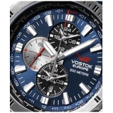 ZEGAREK VOSTOK EUROPE ALMAZ SPACE STATION DUAL TIME
