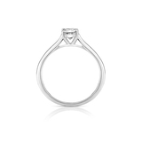 Pierścionek zaręczynowy białe złoto Niezwykły