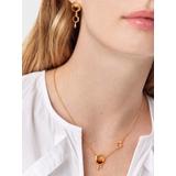 Naszyjnik srebrny z bursztynem Miodowa