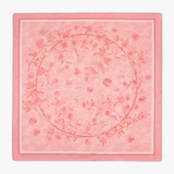 Chusta jedwabna Kwiaty Nocy Wiśnia