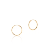 Kolczyki złote koła cienkie