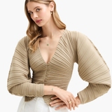 Kolczyki złote z zielonym awenturynem Saint Tropez