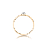 Pierścionek złoty z diamentem