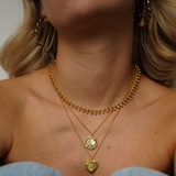 Naszyjnik serce z czarnymi cyrkoniami Basics