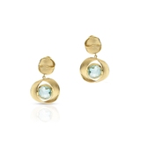 Kolczyki złote z topazami sky blue