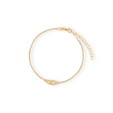 Bransoleta srebrna pozłacana