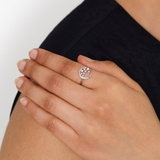 Pierścionek złoty z diamentami Galaktyka