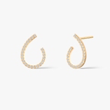 Kolczyki złote z cyrkoniami