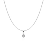 Wisiorek białe złoto z brylantami