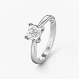 Pierścionek zaręczynowy białe złoto Niezwykły