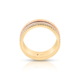 Pierścionek złoty z diamentami