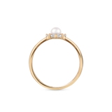 Pierścionek złoty z perłą Ceremonials