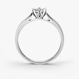 Pierścionek zaręczynowy złoty Romantyczny