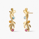 Kolczyki srebrne KOI