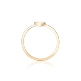 Pierścionek srebrny pozłacany W.KRUK