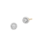 Kolczyki złote diamentami