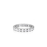 Pierścionek białe złoto z brylantami