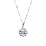 Wisiorek srebrny z cyrkoniami