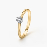 Pierścionek zaręczynowy złoty Jedyny