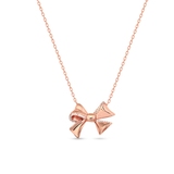 Naszyjnik srebrny z kokardą