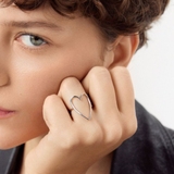 Srebrny pierścionek z sercem