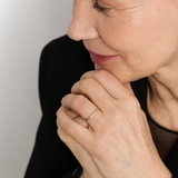 Pierścionek złoty z brylantami