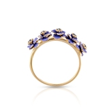 Pierścionek złoty Kwiaty Nocy