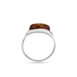 Pierścionek srebrny z burszytnem