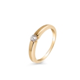 Pierścionek złoty z cyrkonią