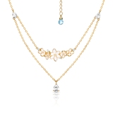 Naszyjnik srebrny Kwiaty Nocy Biały Bez