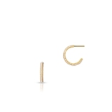 Kolczyki srebrne półkola