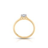 Pierścionek złoty z brylantami