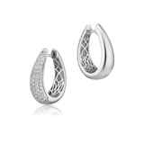 Kolczyki srebrne z cyrkoniami Emblems