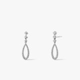 Kolczyki białe złoto z brylantami