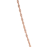 Łańcuszek różowe złoto singapur