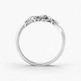 Pierścionek srebrny z diamentem laboratoryjnym Czułość