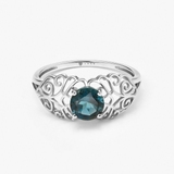 Pierścionek złoty z topazem Royal Star