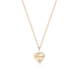 Wisiorek złoty serce z cyrkonią