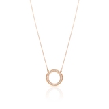 Naszyjnik różowe złoto z brylantami