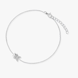 Bransoleta srebrna z cyrkoniami