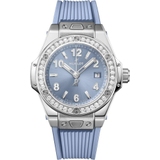 ZEGAREK HUBLOT BIG BANG ONE CLICK STEEL COAL BLUE DIAMONDS