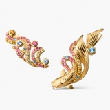 Kolczyki srebrne KOI