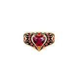 Pierścionek z rubinowym sercem Wonderland
